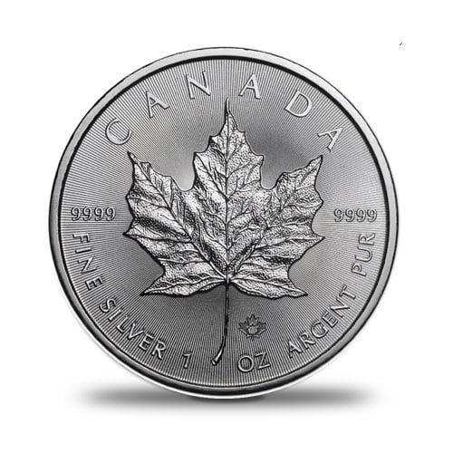 Once d'argent Maple Leaf