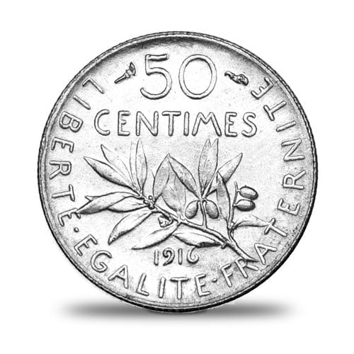 50 Centimes Semeuse argent